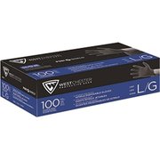 West Chester Protective Gear West Chester 2920-L Large Black Nitrile Powder-Free 5 Mil Disposable Gloves; 100 Pack 662909292025